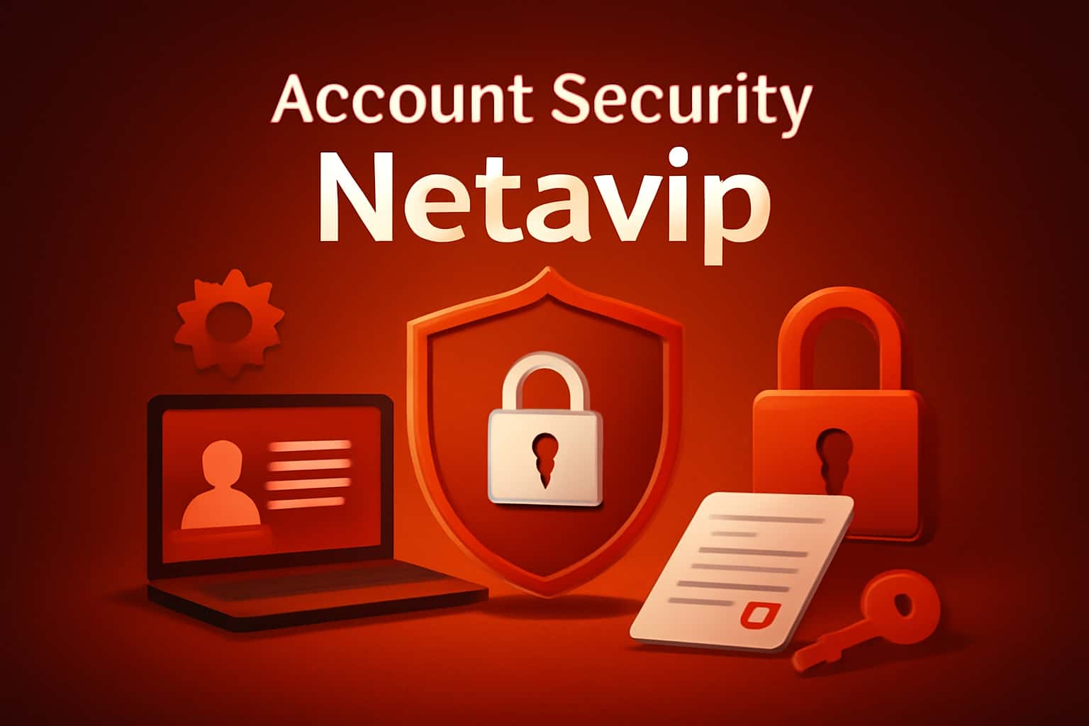 An informational graphic depicting account security strategies for Netavip.