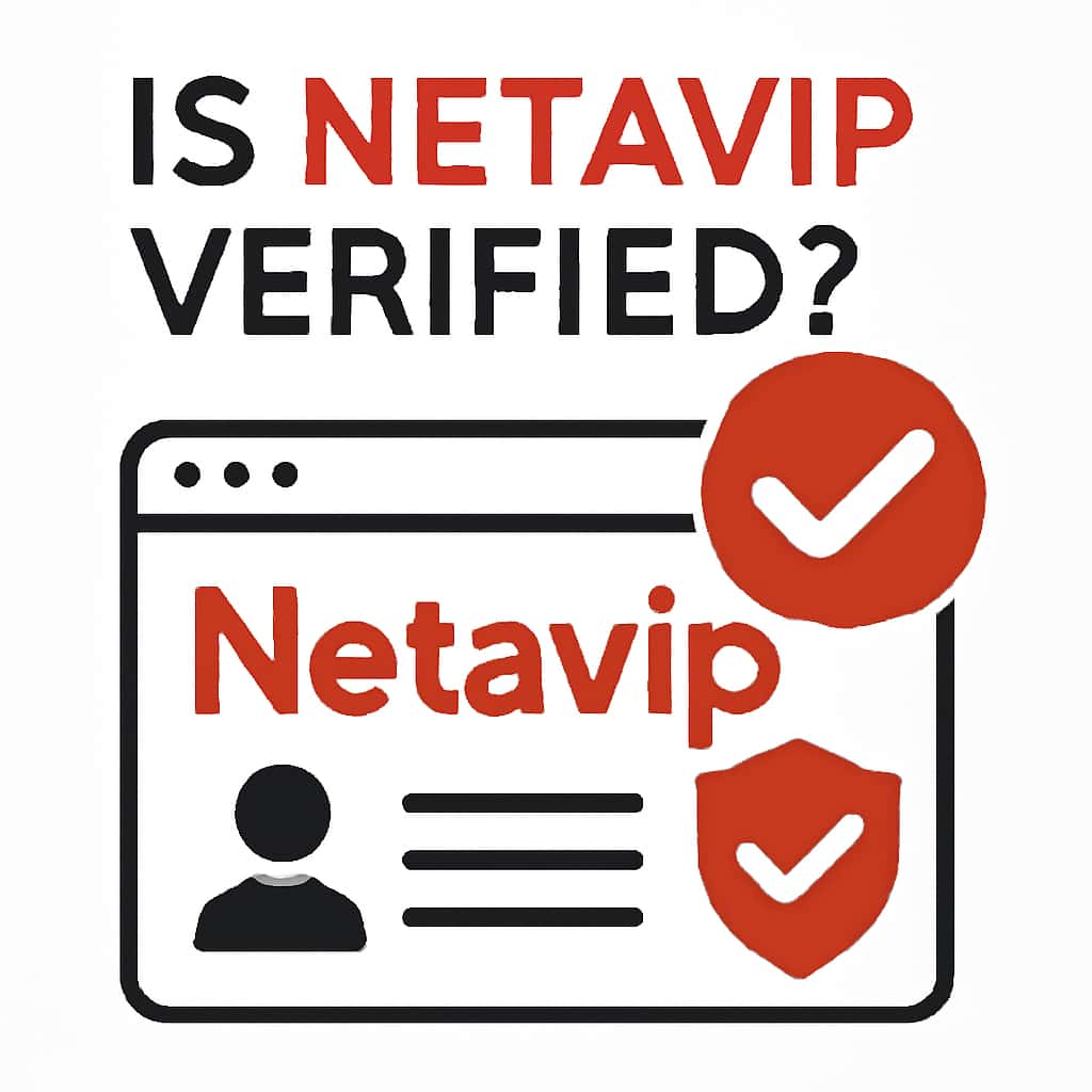 A diagram explaining the verification process of Netavip.