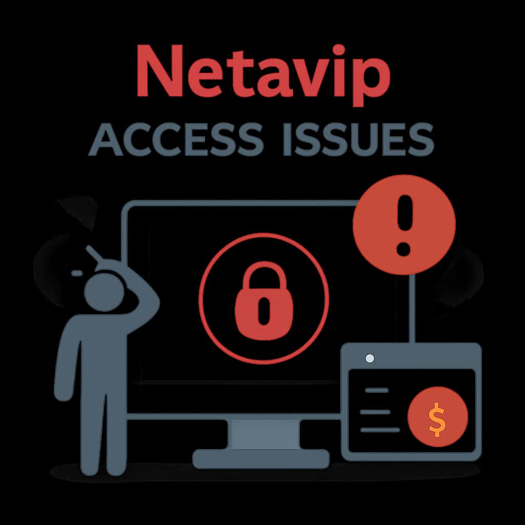 Diagram explaining Netavip Access Issues.