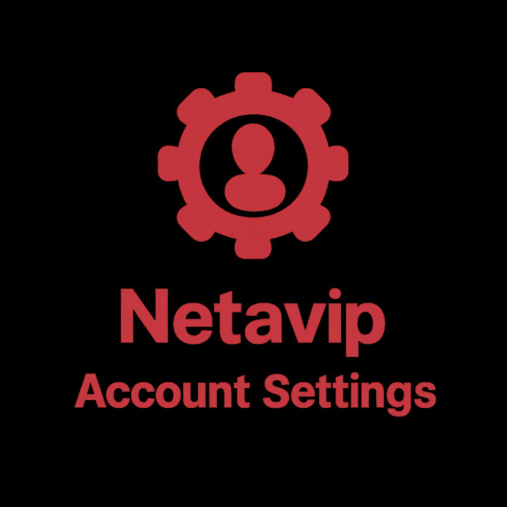 A badge representing Netavip Account Settings.