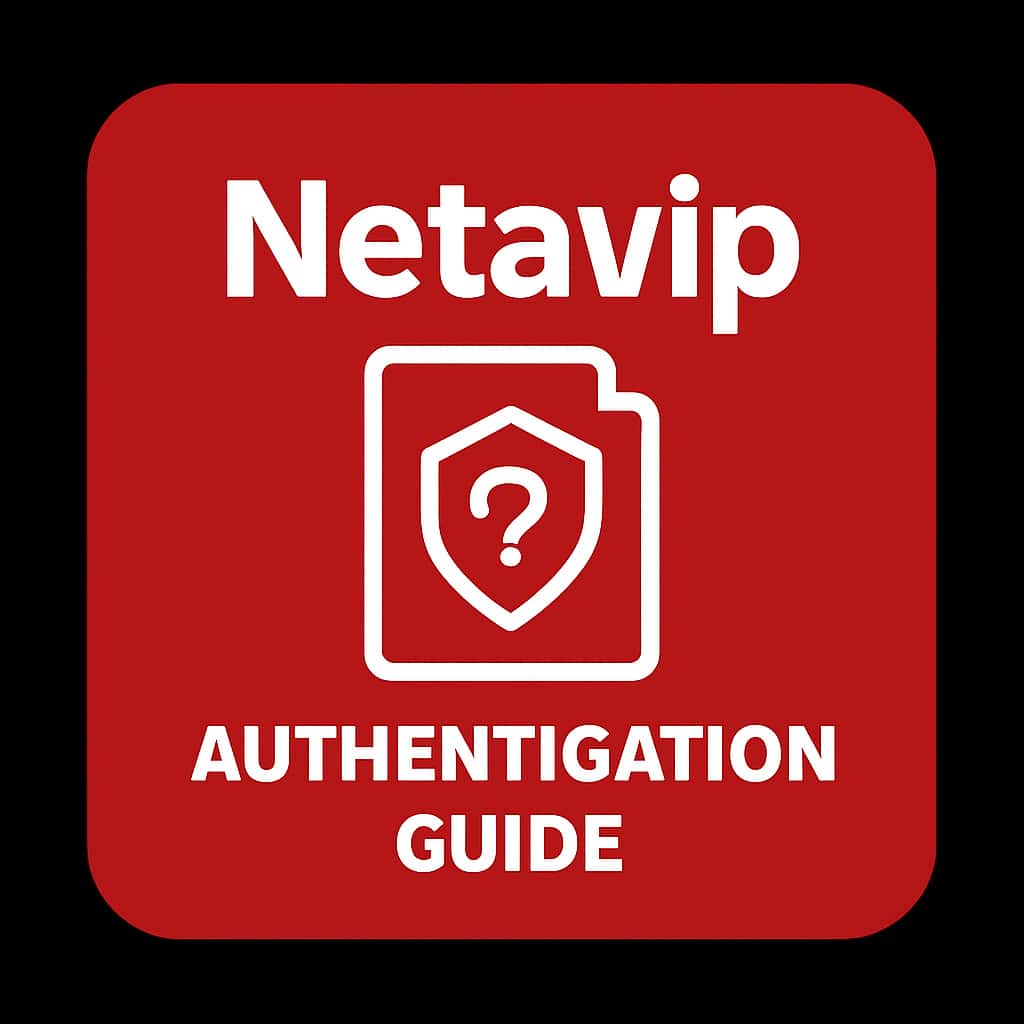 Minimal icon representing the Netavip Authentication Guide.