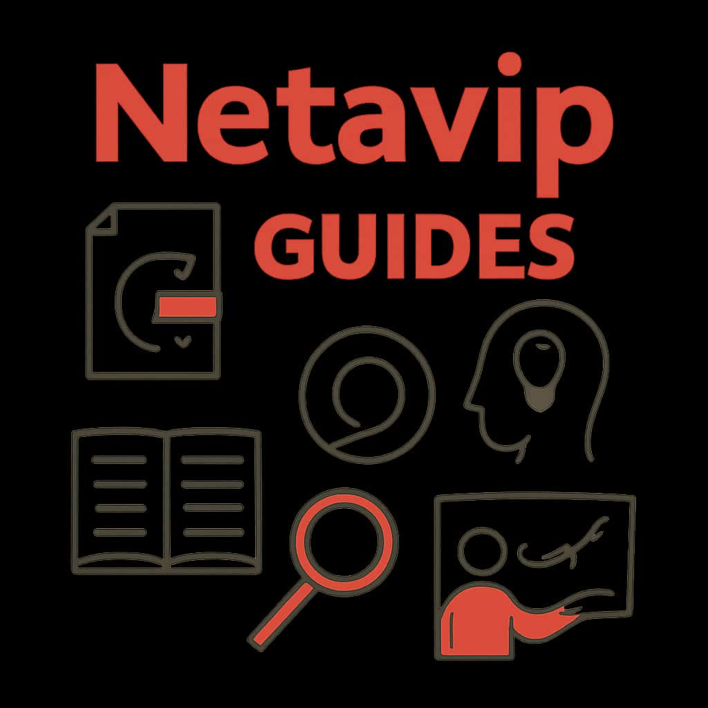 An educational illustration for Netavip Guides with relevant text.