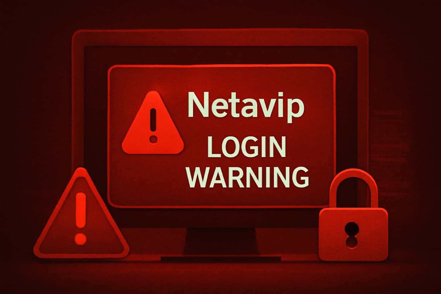 An informative depiction of Netavip Login Warning highlighting key aspects of login security.