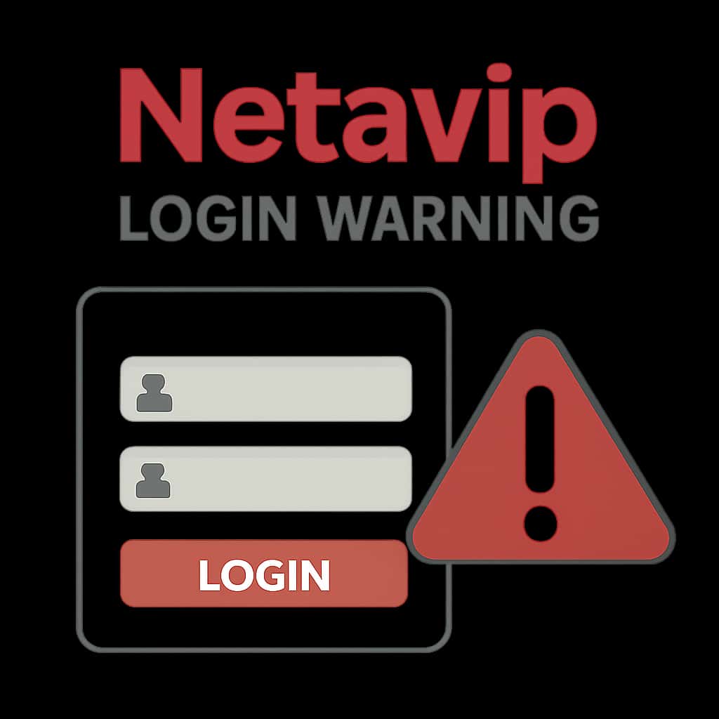 An educational diagram outlining the common login issues related to Netavip Account.
