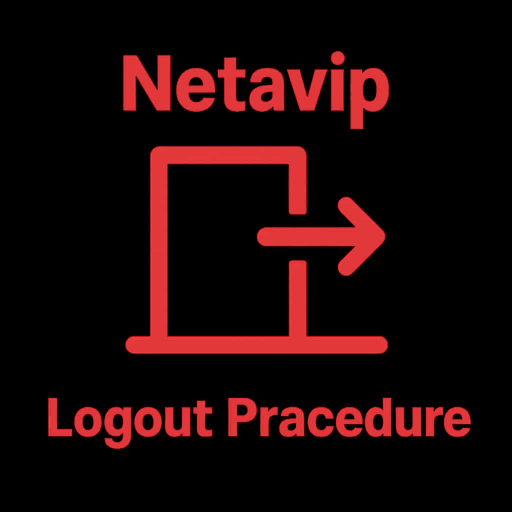 Icon representing the logout procedure for Netavip.