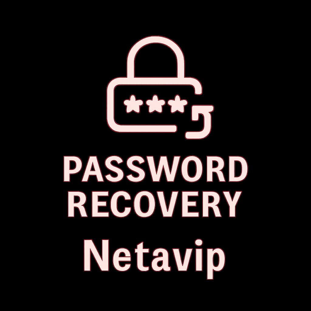 An icon symbolizing password recovery support for Netavip.