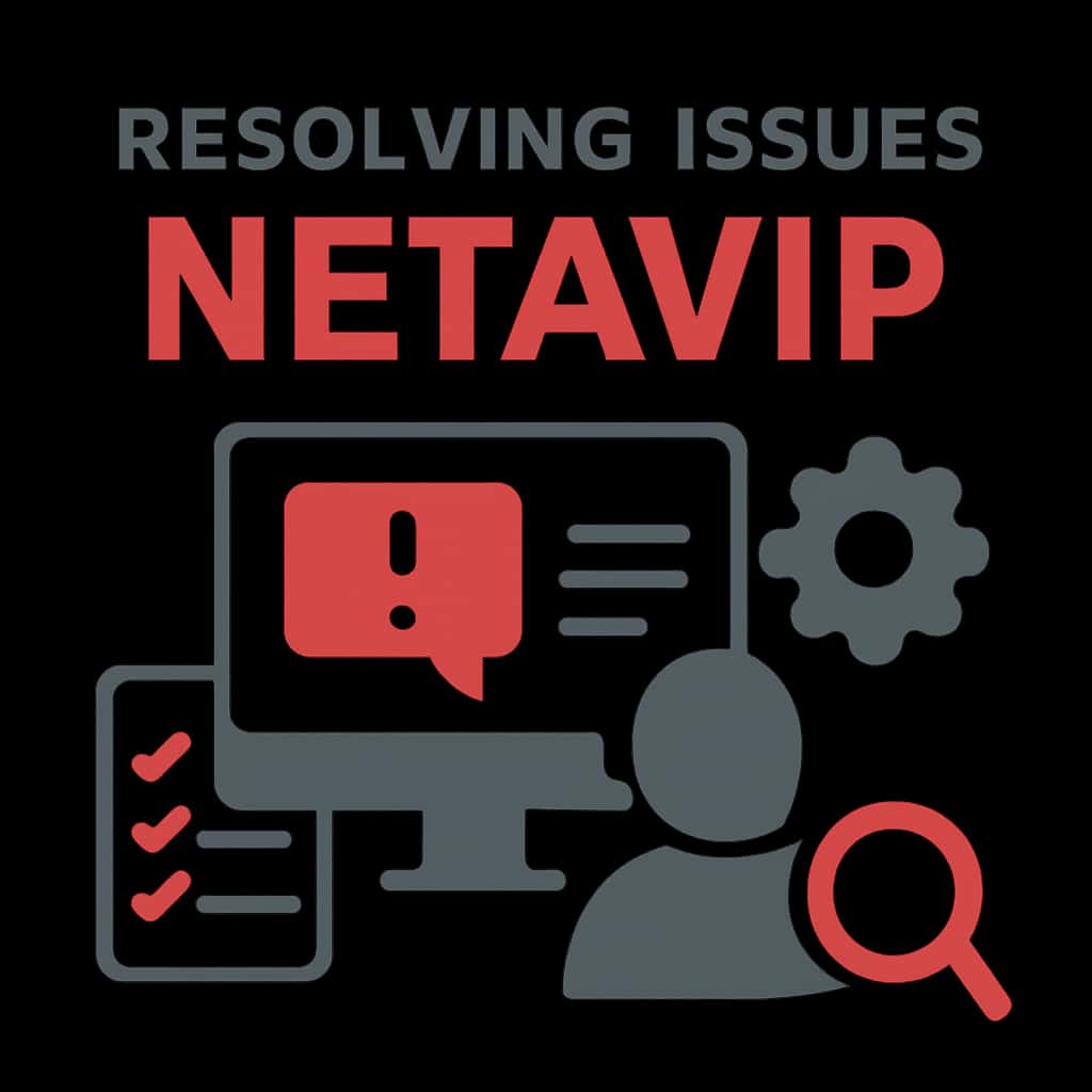 An educational diagram explaining common Netavip issues.