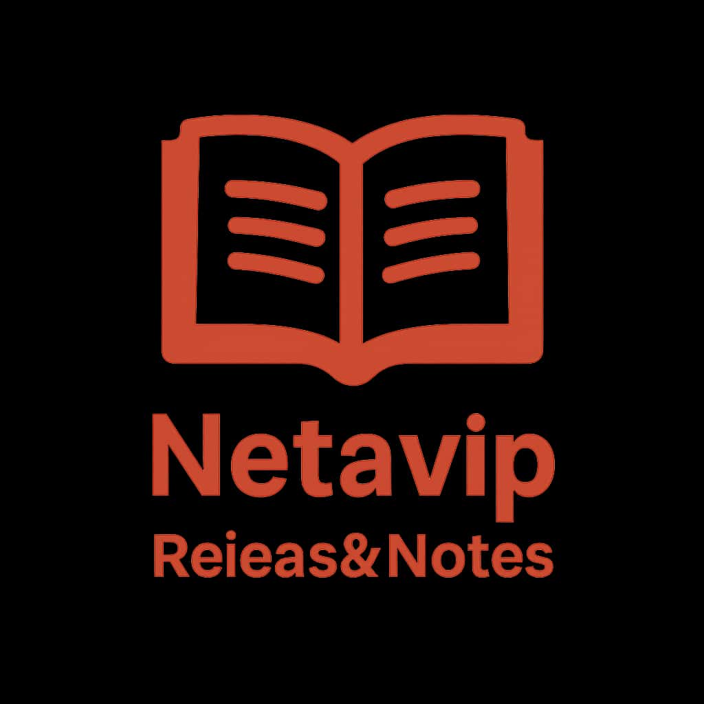 A badge symbolizing Netavip Release Notes.